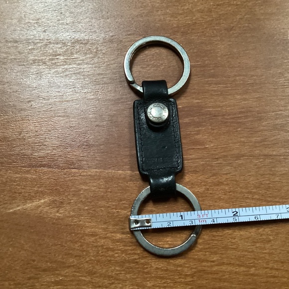 Coach Black Leather Silver-tone Valet Key Rings - Picture 7 of 10